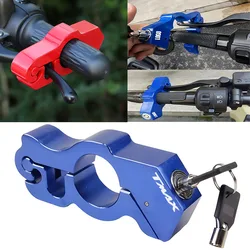 For TMAX 500 530 560 Motorcycle Handlebar Lock Handlebar Brake Handle Solid Lock Imitating Steal Lock Pull Theft