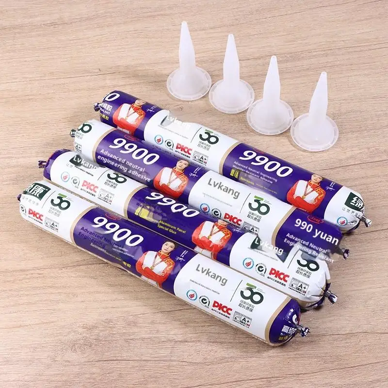 Silicone Adhesive Waterproof Sealant Door And Window Edge Sealing Glass Adhesive Weatherproof Fast-drying Transparent