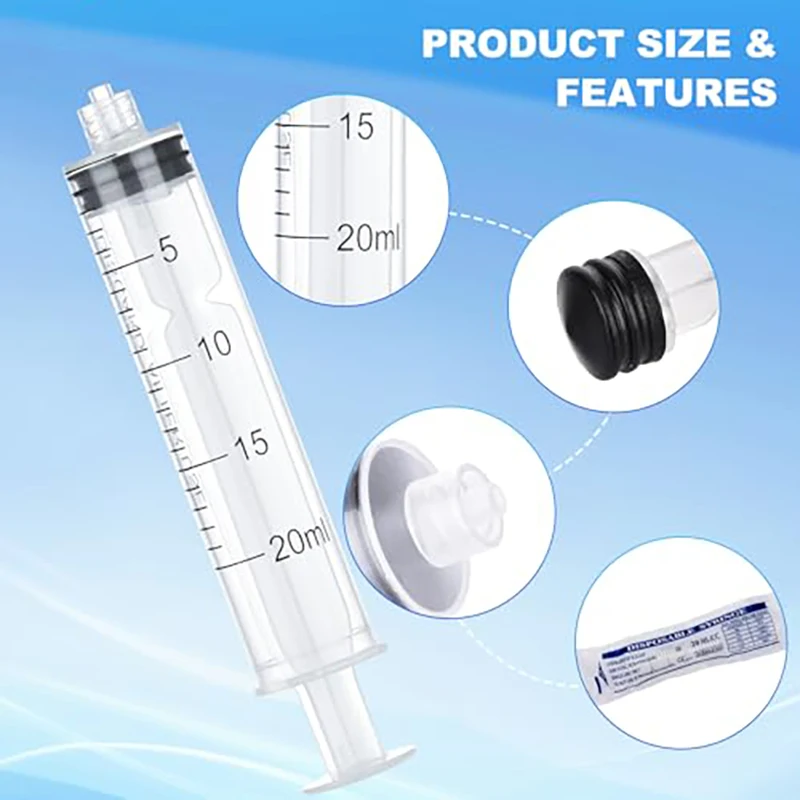 Price 50PCS 20ml/cc Luer Lock Syringe Single-Use Packaging Liquid Dispenser for Perfumer