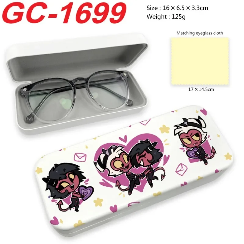 Hazbin Hotel Glasses Box Anime Figure Portable Men Women Cartoon Sunglass Case Fashion Glasses Storage Case Protective Cover