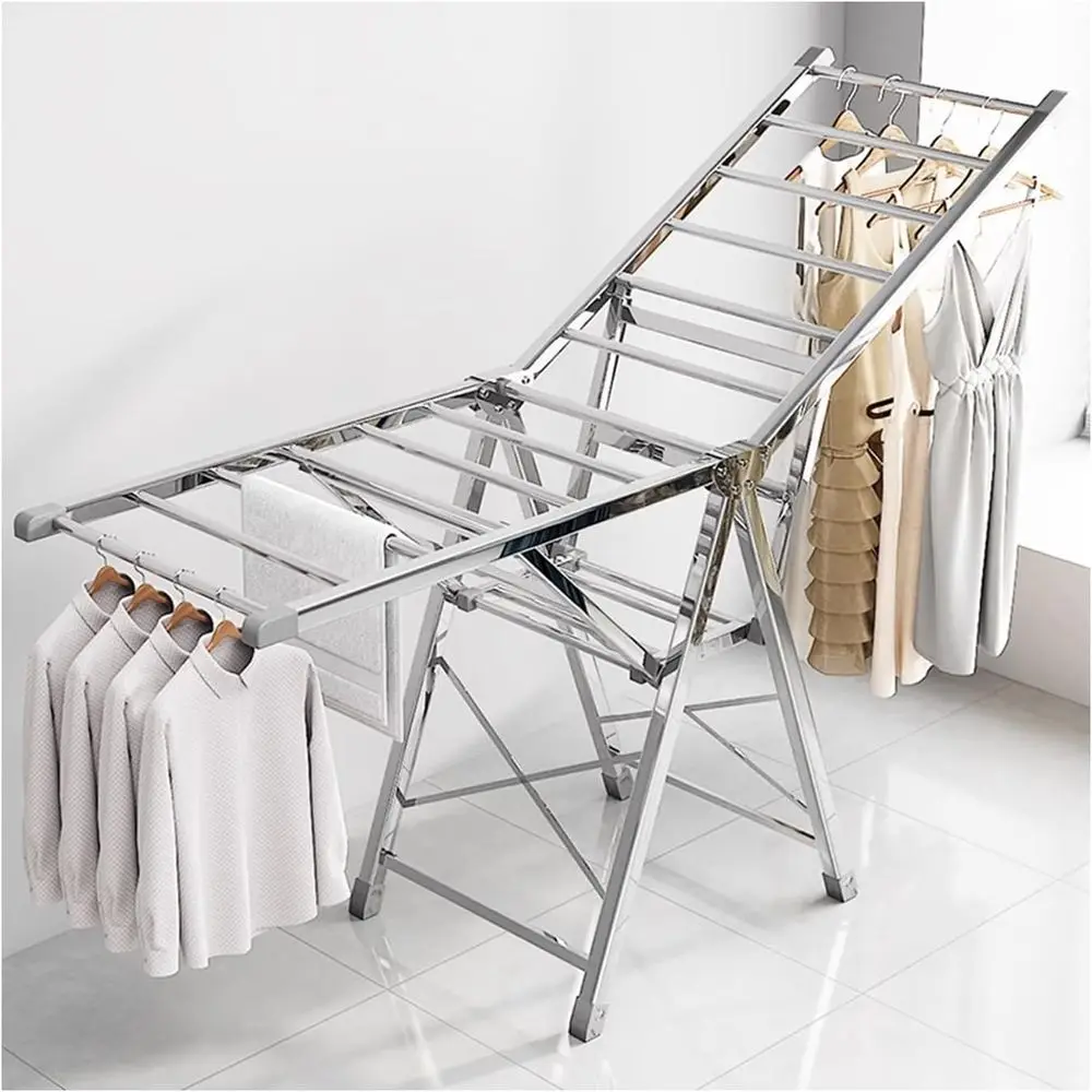 

Складная сушилка для белья с регулируемой высотой для использования в помещении в различных местах