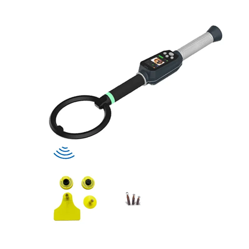 

145mm large antenna longer read distance RFID animal stick reader for microchip,ear tag FDX-B,HDX standard ISO 11784/5 134.2khz