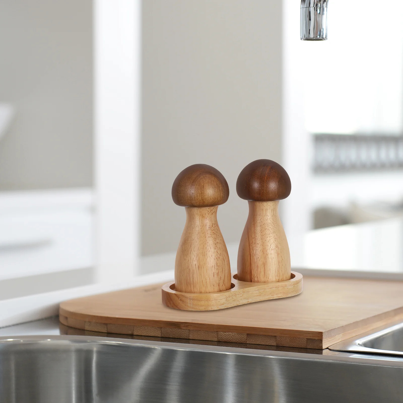 

1 Set Wooden Pepper Mill Adjustable Manual Salt Pepper Grinder Kitchen Gadget Refillable Seasoning Shaker For Coffee Bean Sea