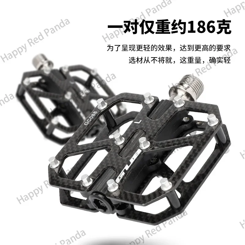 GC-088 Carbon Fiber Pedal Road Folding Bicycle Ultra Light 3 Perin Anti-Slip Titanium Pedal Board