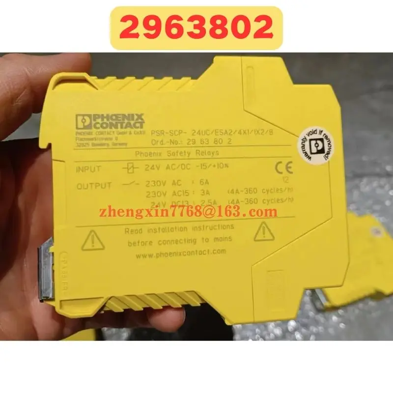 High-quality Goods Used Safety Relay 2963802 PSR-SCP-24UC/ESA2/4X1/1X2/B Normal Function Tested OK