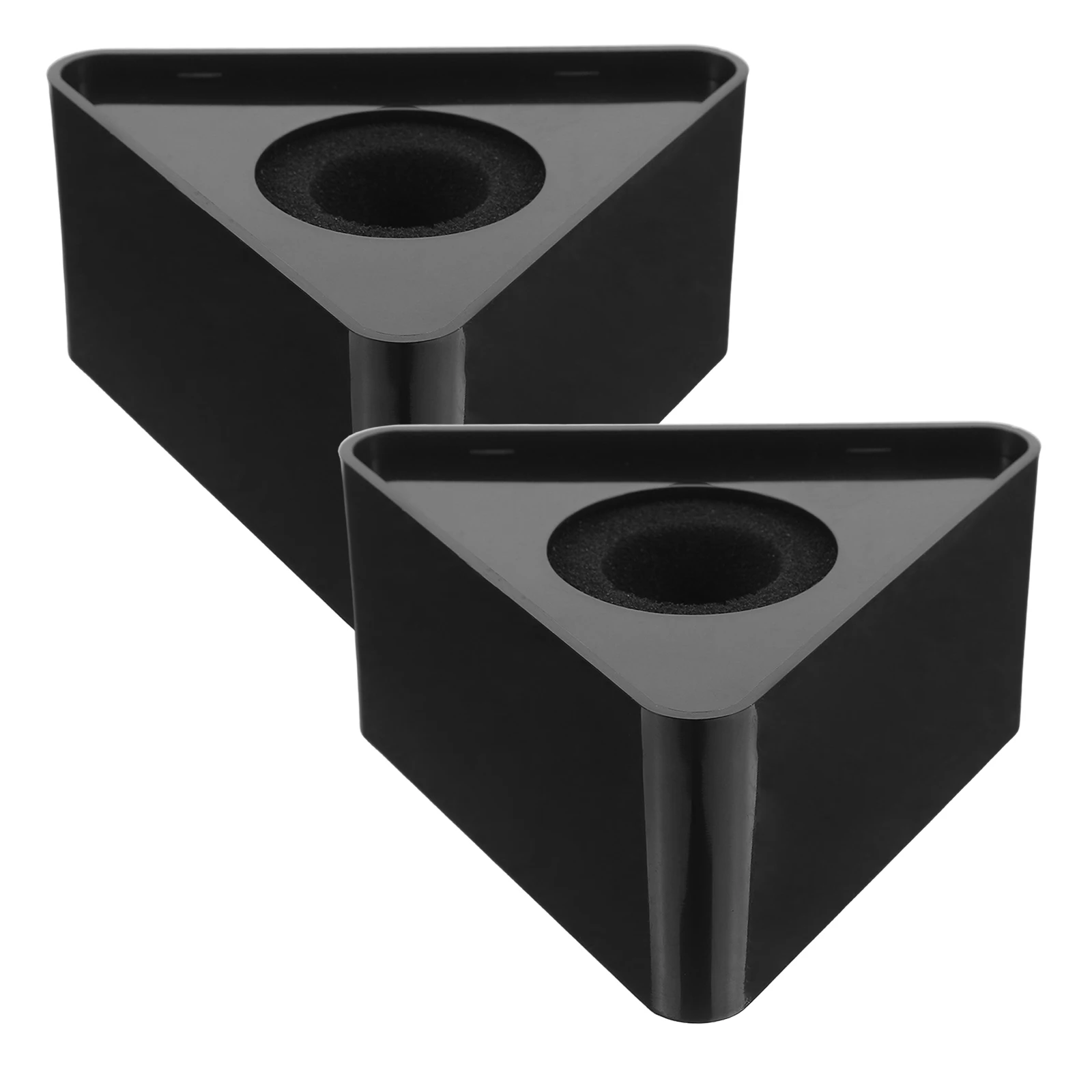 2pcs Microphone Logo Flag Abs Material Interview Cube Microphone Table Stand Desk Adapter Conference Station