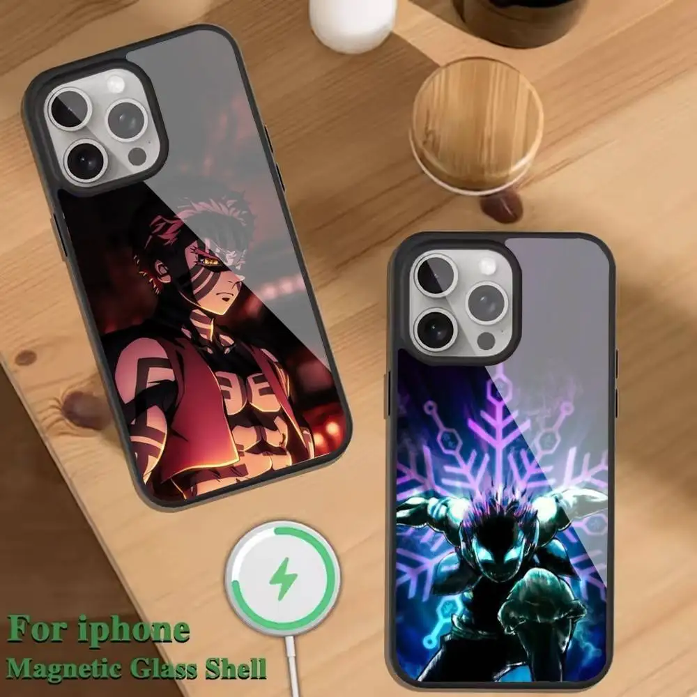 

Demon K-Kyouji Slayer Phone Case For Magnetic Wireless Charge Cover For iphone 16 15 14 13 12 11 Pro Max Plus Coque