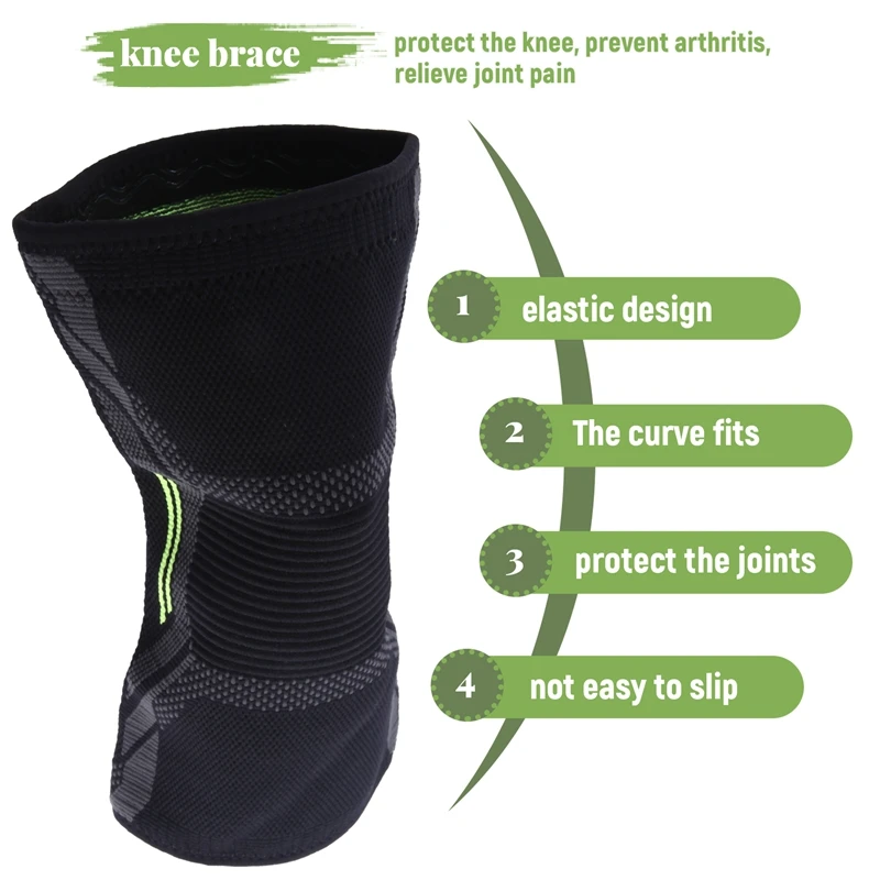 Breathable Basketball Football Sports Kneepad High Elastic Volleyball Knee Pads Brace Training Knee Support Protect