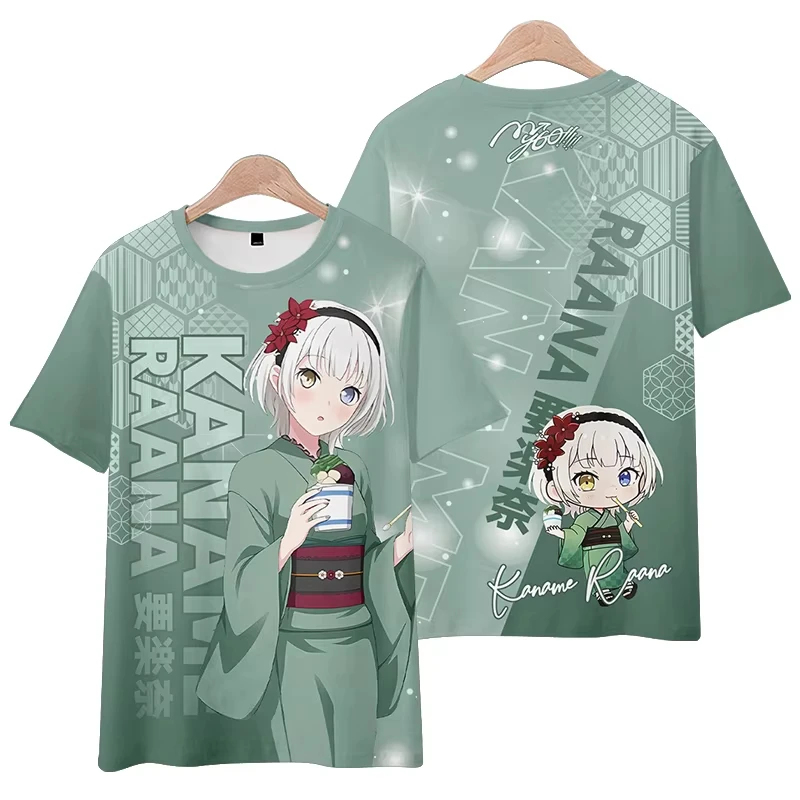 حلم أنيمي بانج! انها MyGO ثلاثية الأبعاد تي شيرت مطبوع الرجال النساء موضة عادية المتضخم قصيرة الأكمام بلايز تيز الاطفال الفتيات الملابس جديد #4