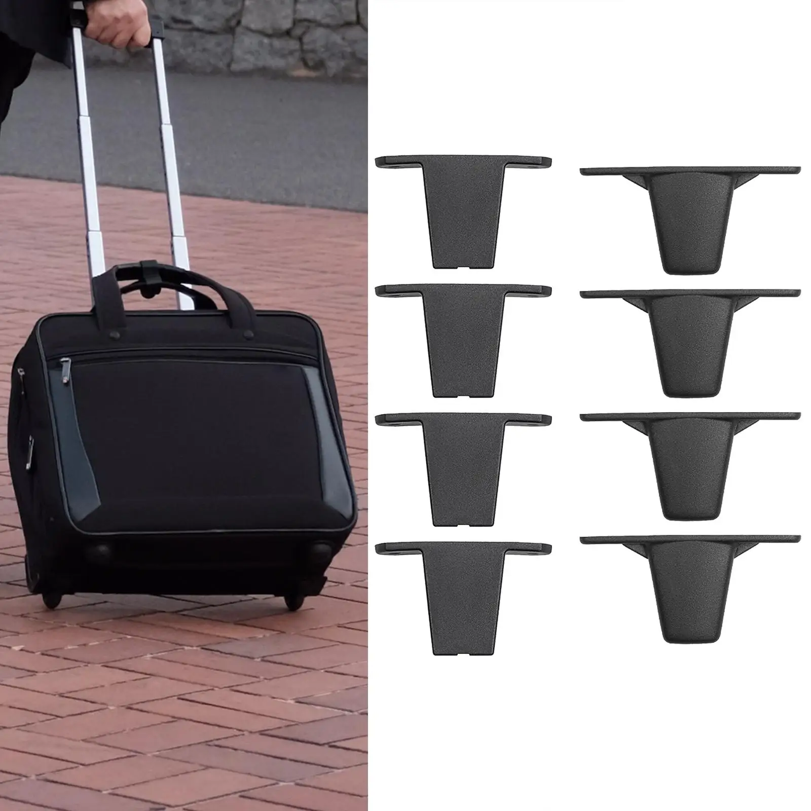 4pcs Suitcase Side Feet Suitcase Foot Luggage Bottom Studs Luggage Feet Pads,Travel Bags Accessories foot base nails standing