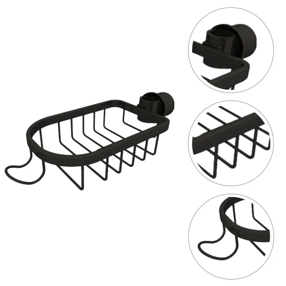 

Sink Storage Rack for Kitchen Faucet Mounted Aluminium Drying Shelf Sponge Holder Cleaning Cloth Organizer Draining Rack