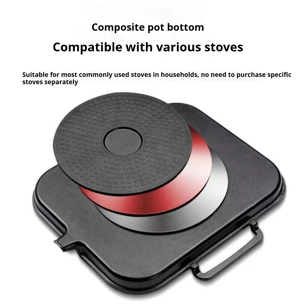 KOSUN Barbecue Plate Smokeless Nonstick Household Baking Tray Korean Style Plate Fried Steak Pot for Indoor Outdoor Cooking Tool