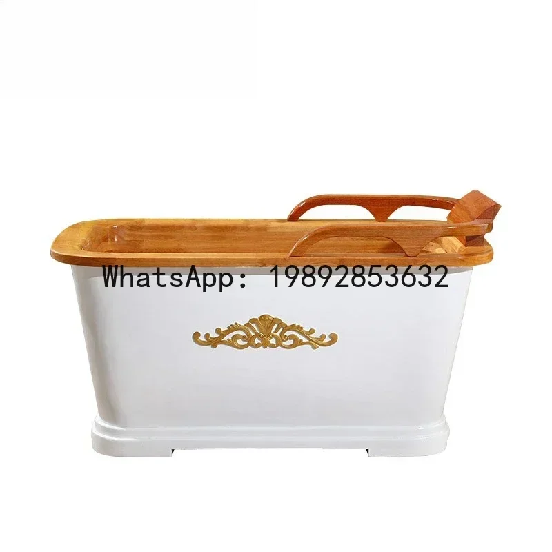 y8- Beauty Salon Club Oak Wood Bath Bucket Wooden Bathtub