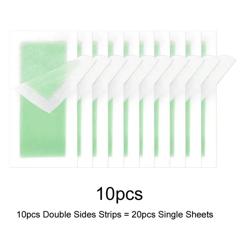 2026 10Pcs/Pack Depilatory Wax Strips Hair Removal Wax Paper Cold Wax Strips Paper For Face Neck Arm Leg Body Beauty Tools