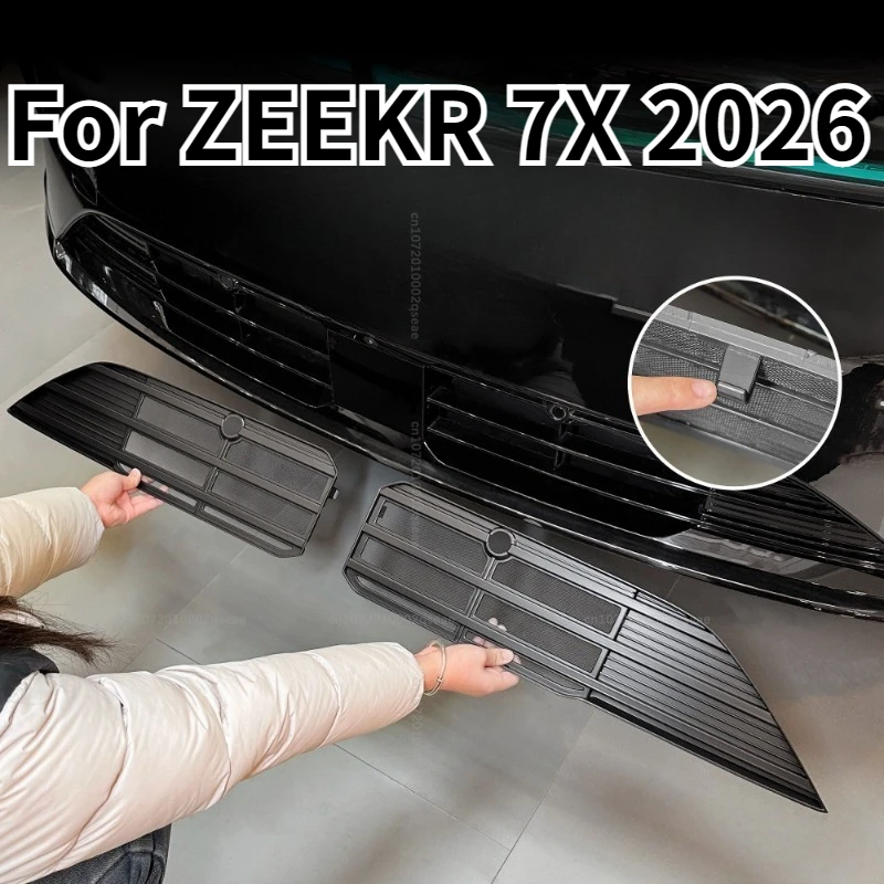 Für ZEEKR 7X 2026 Frontgrill Insektenschutzgitter Anti-Fliegende Insekten Langlebiges Wasserdichtes Außenzubehör für Autos – Detail 1