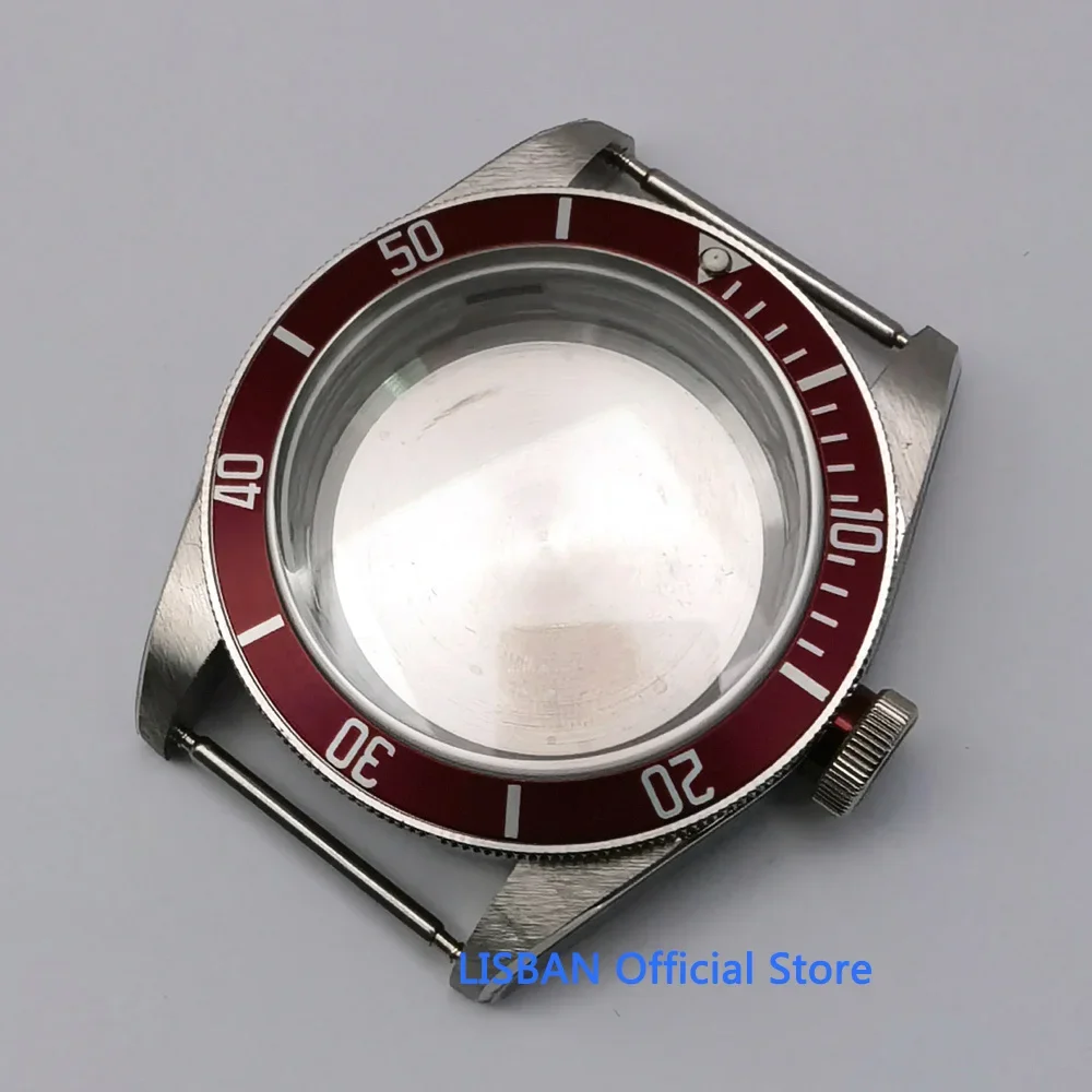 

41.5mm Silver Solid Stainless Steel Watch Case Sapphire Glass fit NH35 NH36 ETA2824 PT5000 Seagull ST2130 Movement