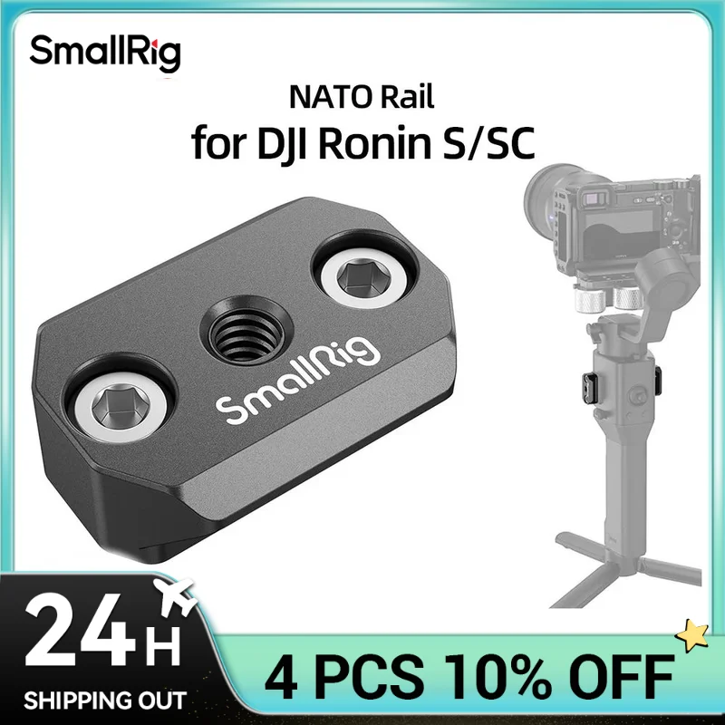 

SmallRig NATO Rail для DJI Ronin S/SC встроенный 1/4 дюйма-20 резьбовое отверстие 3032