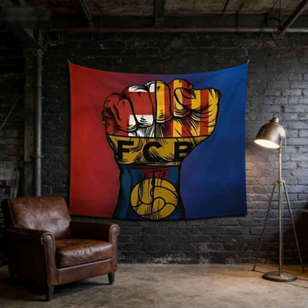 Barcelona Theme Wall Tapestry Art Decor for Bedroom Living Room Office Party Background Hanging Decorations