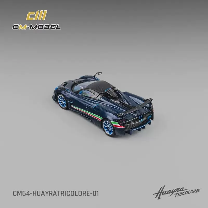 MODÈLE CM 1/64 Pagani Huayra Modèle de voiture en alliage tricolore - En stock