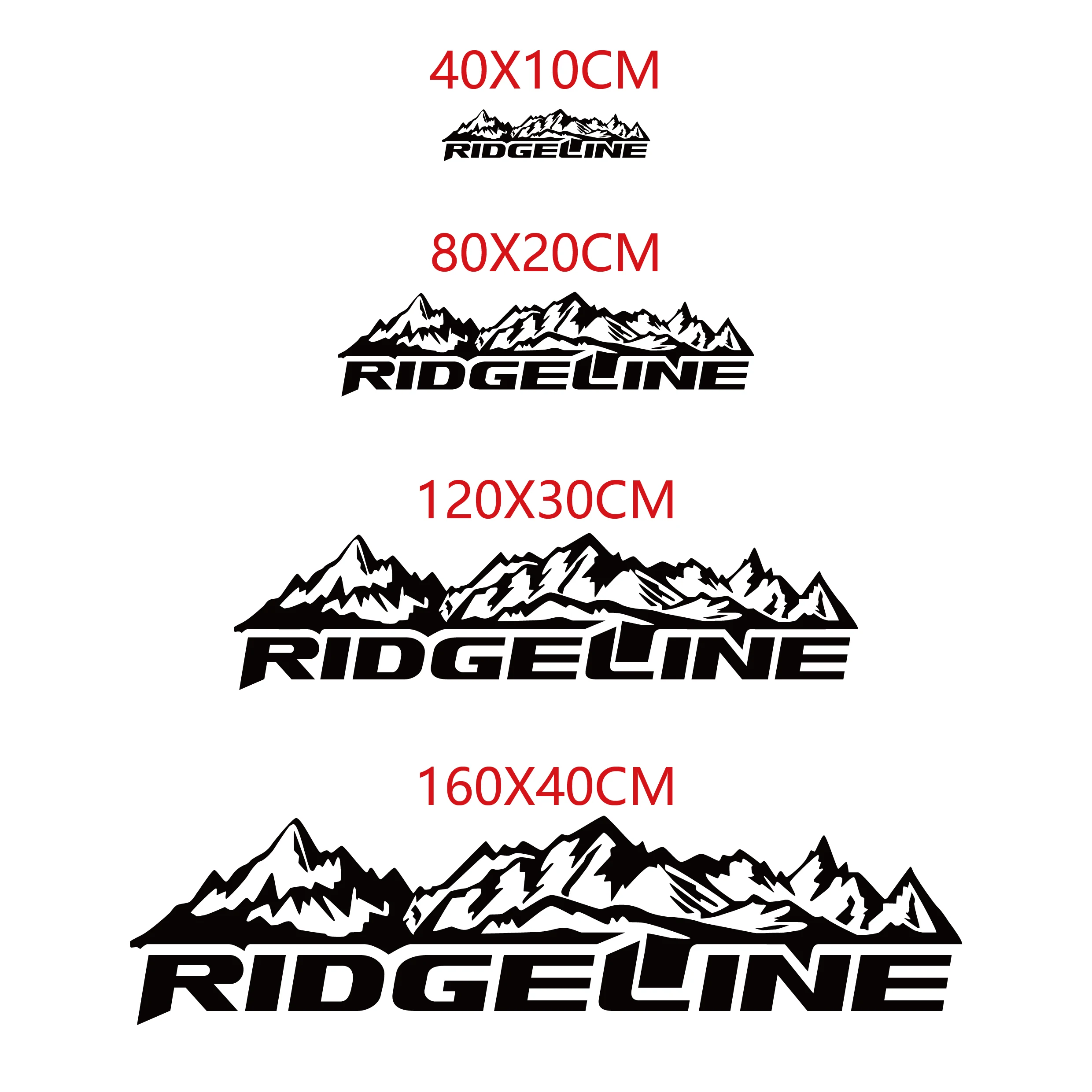 Car Stickers Pickup Whole Body Decals For Honda Ridgeline Truck Tailgate Graphics Mountain Decor Cover Auto Exterior Accessories