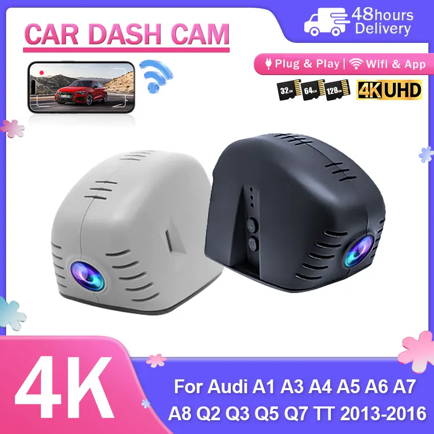 4K UHD WIFi Car DVR Video Recorder Dashcam For Audi A1 A3 A4 A5 A6 A7 A8 A6L A4L Q2 Q3 Q5 Q7 TT 2013 2014 2015