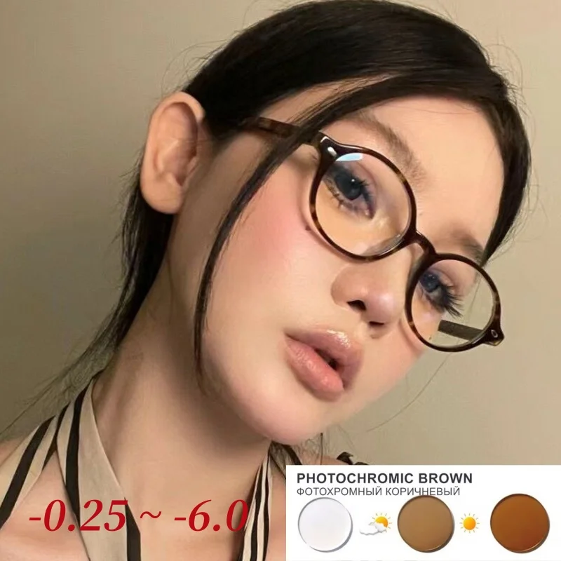 

Retro art plain oval small frame nail glasses frame anti-blue light glasses frame prescription glasses -0.5~-6.00