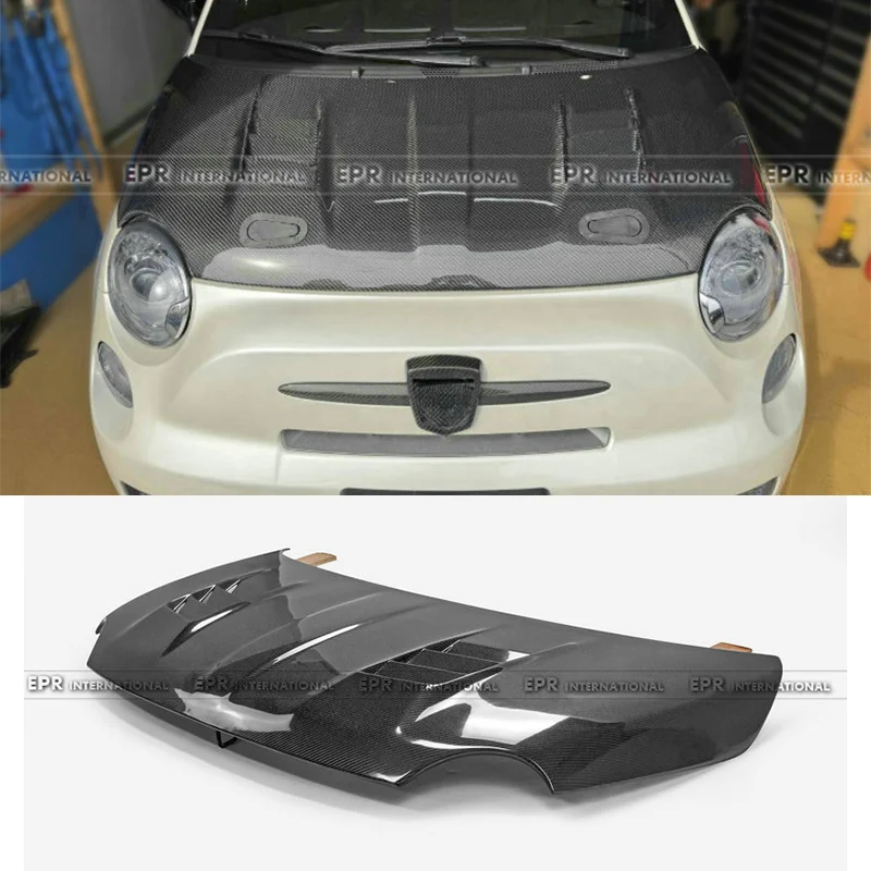 

carbon fiber hood for Fiat 595 500 Abarth EPA Type vented hood,carbon accessories Lightweight modification