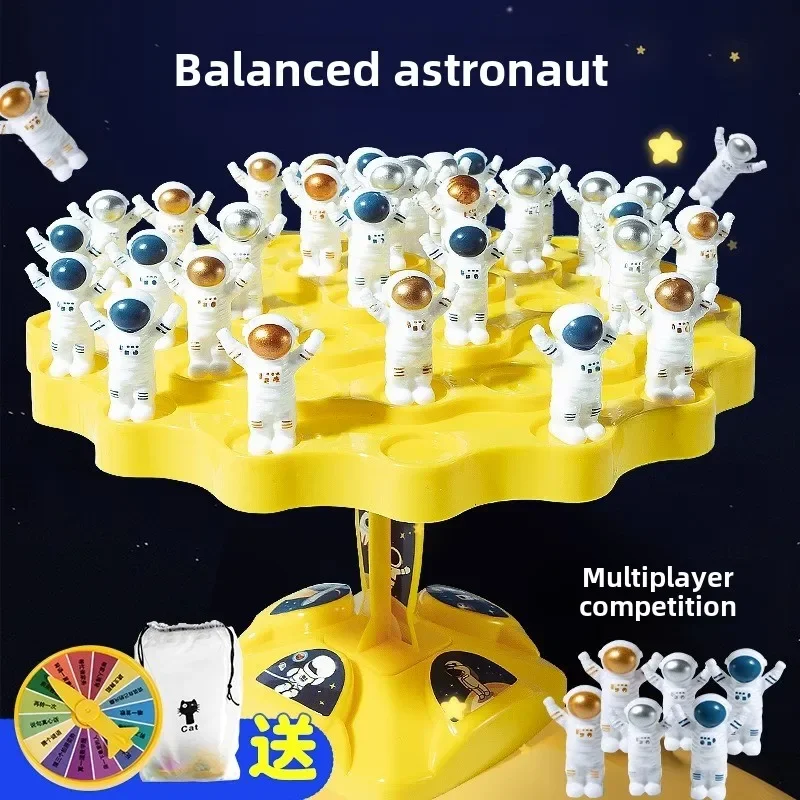 Cross-border balance Astronaut Table Game Stacking Music Astronaut Balance Tree Puzzle Parent-child Interactive Children's Toy