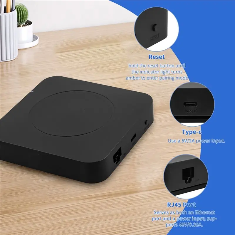 DT51 Smart Gateway BLE 5.0 Bridge 2.4G/5G WiFi Smart Home Hub for Matter Gateway for Alexa Smart Life Monitoring