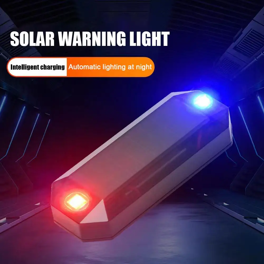 Car Flashing Lights LED Wireless Warning Anti-Theft Strobe Light Rear-end Prevent Auto Accessorie Caution Collision Solar P M3U3