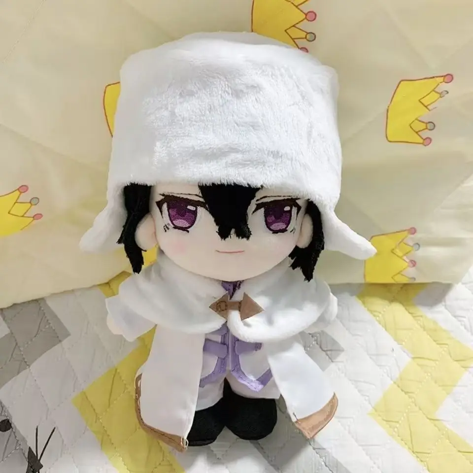 Stufted 20cm Anime Bungo Stray Dogs Fyodor Dostoyevsky Change Clothes Plush Cotton Dolls Toy for Kids Birthday New Year's Gift