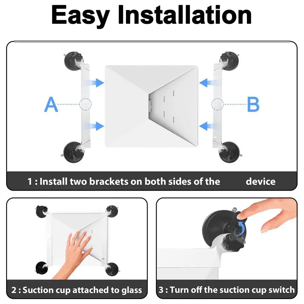 For Starlink Mini Car Suction Cup Bracket For Car Sunroof/Front Window/Rear Window Mounting Kit