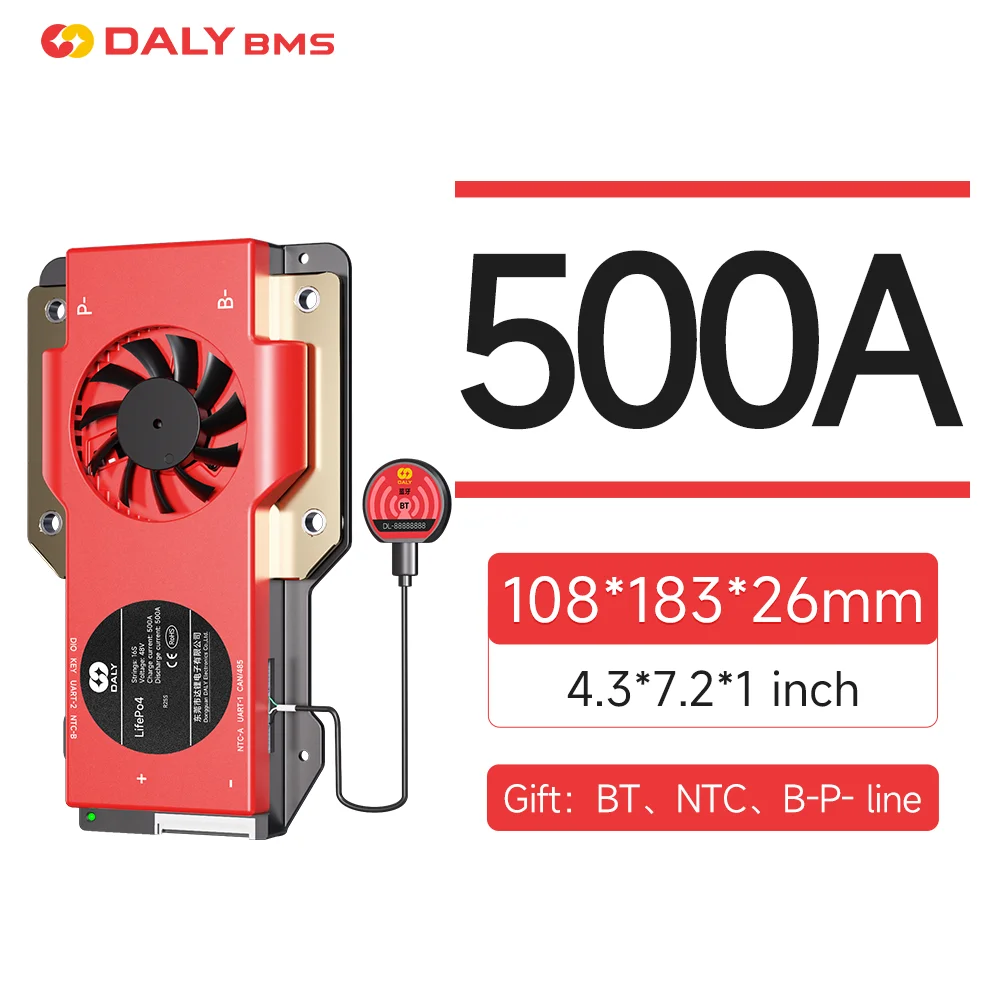 Daly BMS 4S lifepo4 12V 8S 24V BMS 16S 48V lifepo4 40A 60A 100A 150A 200A 250A 300A 400A 500A RS485 KAN voor Victron Deye Pylon