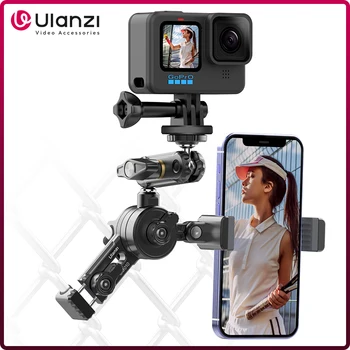 Gopro Fence Clamp Mount Ulanzi CM010 Universal Fence Mount Holder for Gopro Insta360 DJI Action Camera Phone Video Recording