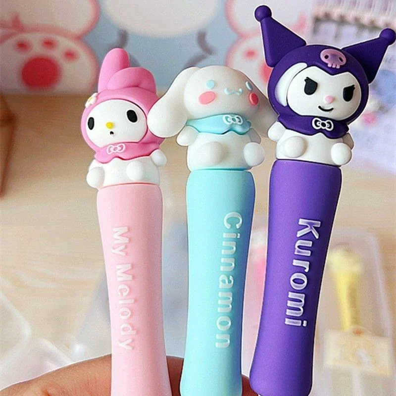 Bonito olá kitty escova de dentes macia meninas e estudantes dos desenhos animados produtos de higiene pessoal kuromi anime decoração crianças pai-filho itens domésticos