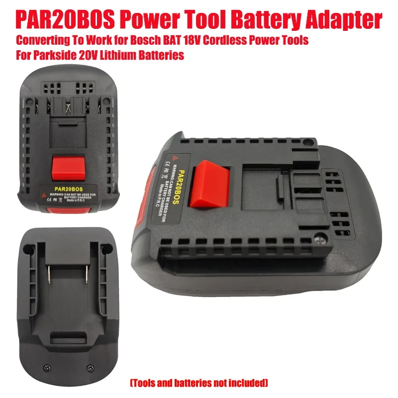 

Converting To Work for Bosch BAT 18V Cordless Power Tools PAR20BOS Power Tool Battery Adapter for Parkside 20V Lithium Batteries