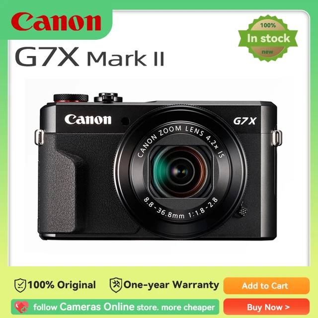 Canon Powershot G7 X Mark Ii Digital Camera Zoom Lens Kit Vlog 4k Video  Shooting Autofocus Professional Photography Home Travel - Point & Shoot  Cameras - AliExpress