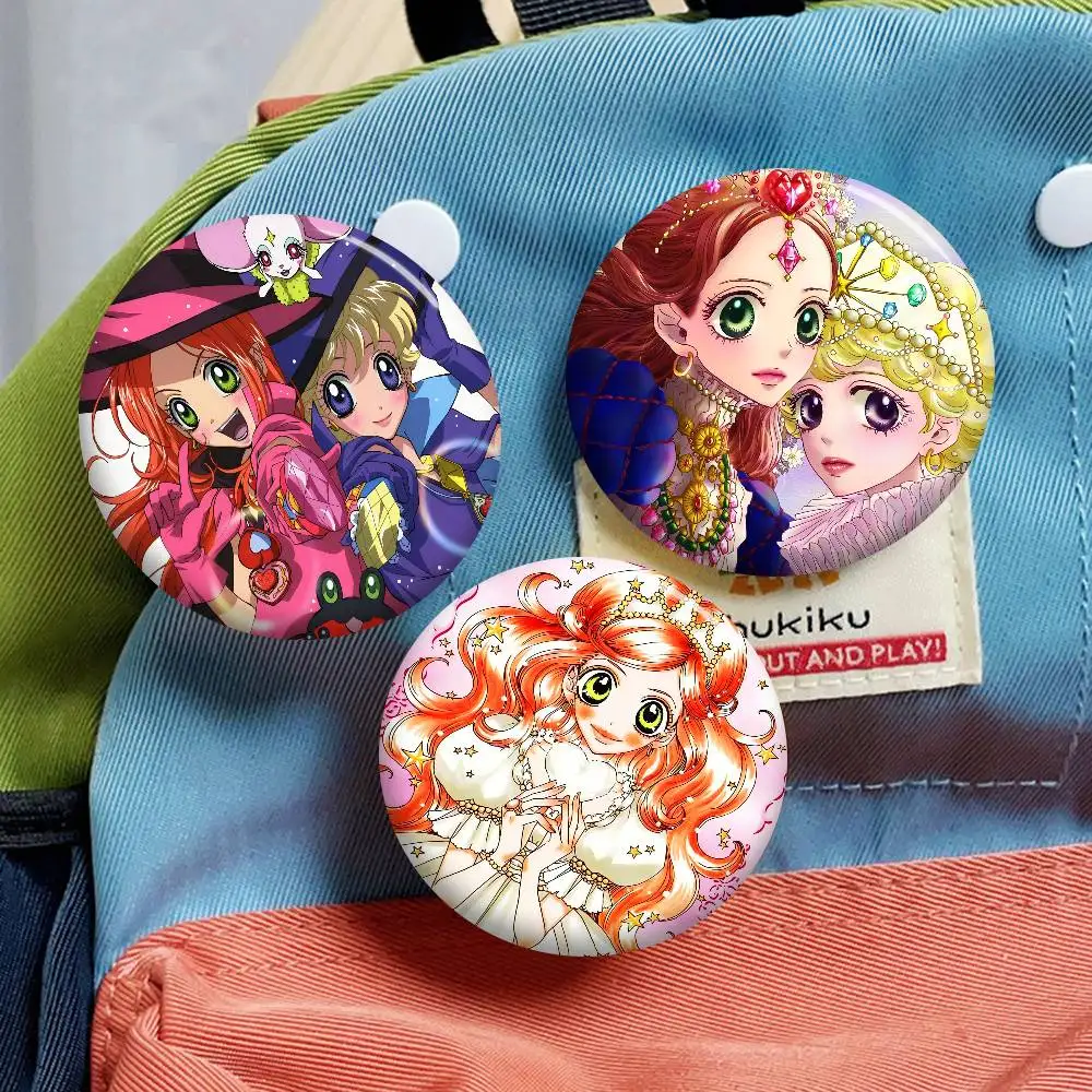 Anime Sugar Sugar Rune Colorful Anime Button Pin Handmade Brooch For Clothes Cartoon Badge Backpack Decoration Accessories