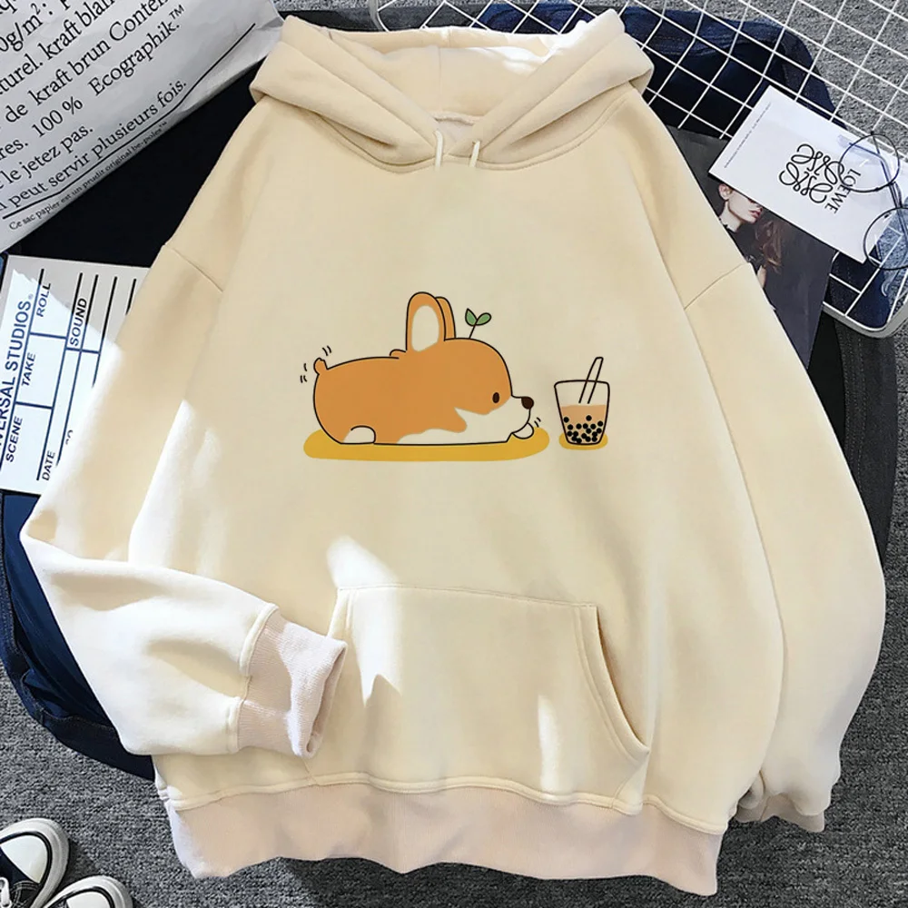 Shiba Inu hoodie designer patterned comfortable youthful streetwear comic female hoddie patterned modern style harajuku anime