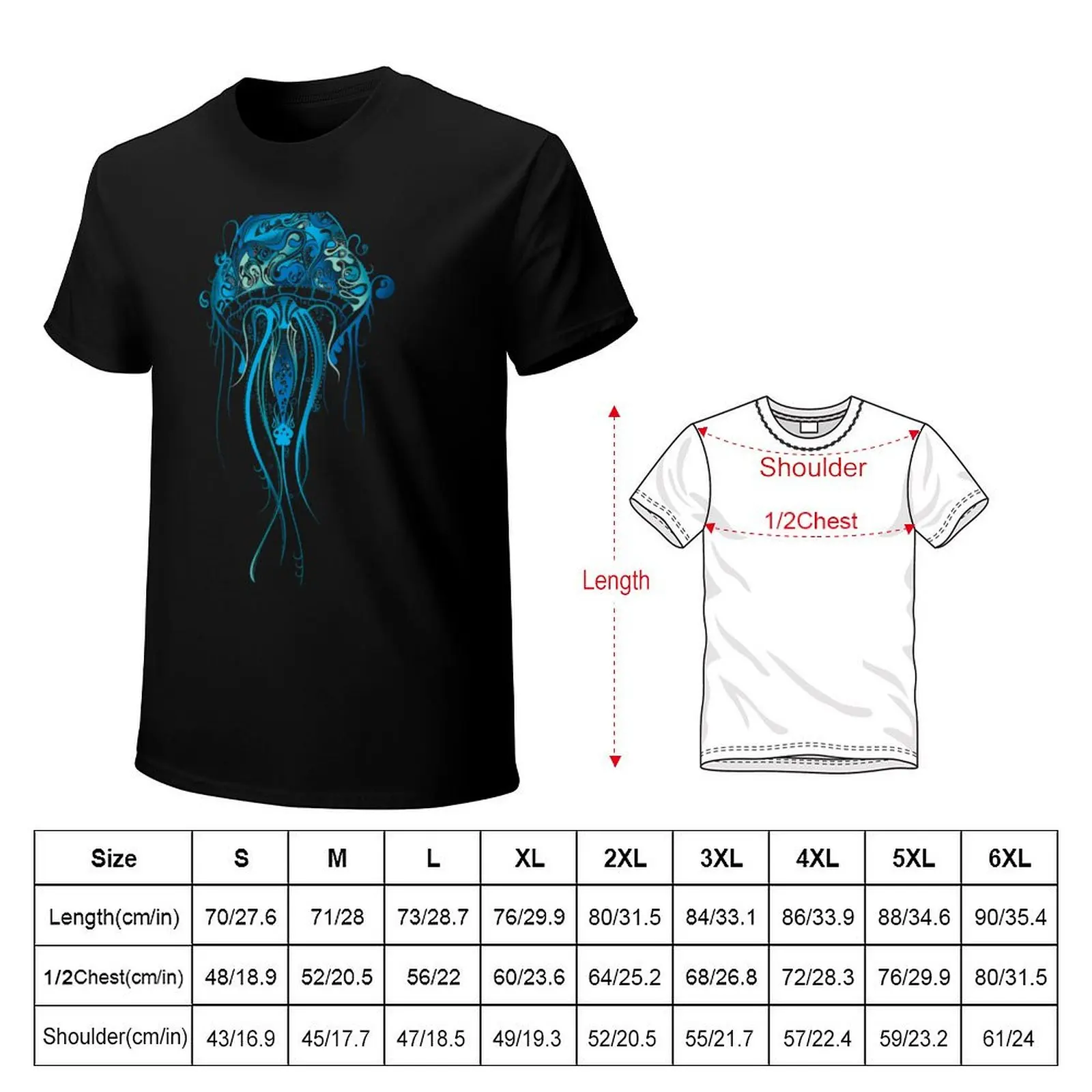 Jellyfish T-Shirt aesthetic clothes animal prinfor boys basketball graphic tees mens graphic tshirts