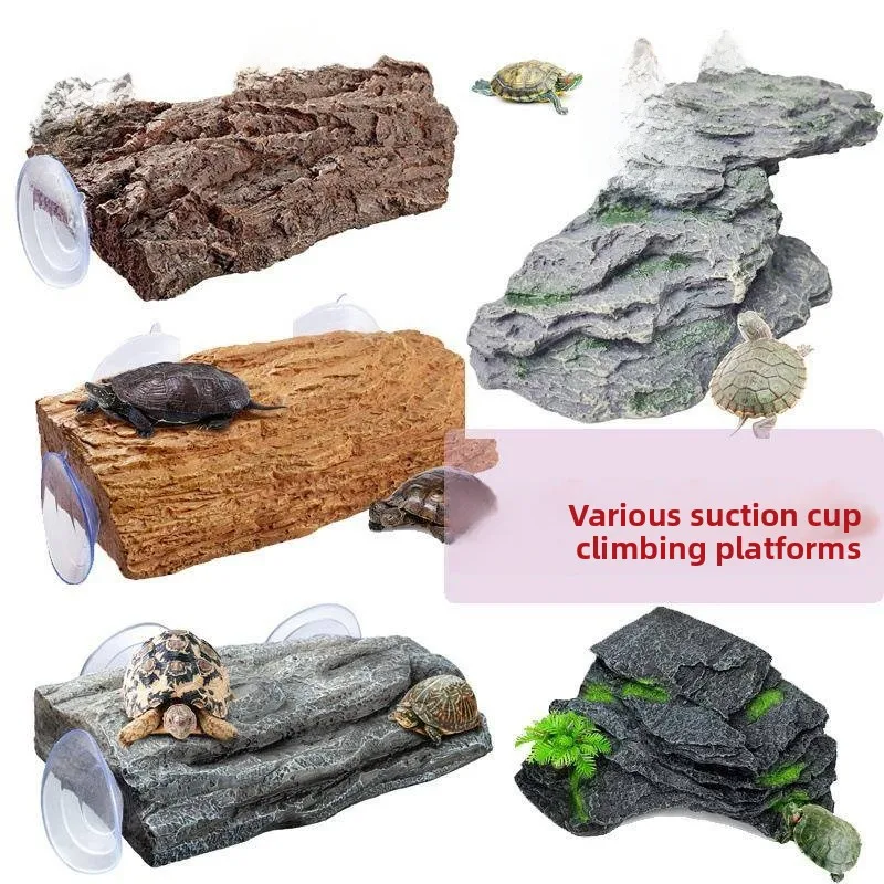 

Платформа для черепах с присосками для аквариума, плавающий островок для загара, ландшафтный декор для аквариума, площадка для лазания