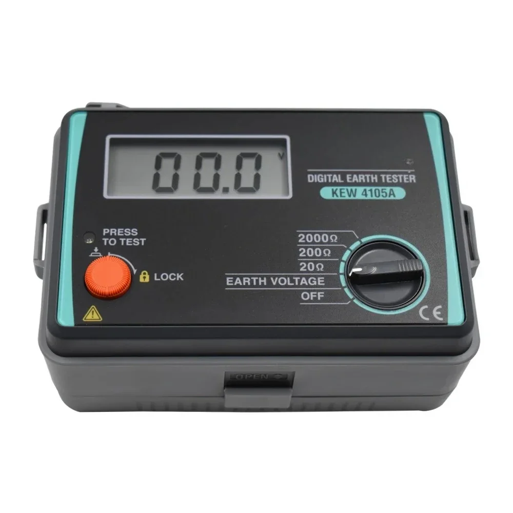 4105A-H Digital Earth Tester Resistance Meter Range 0-20/200/2000OHM