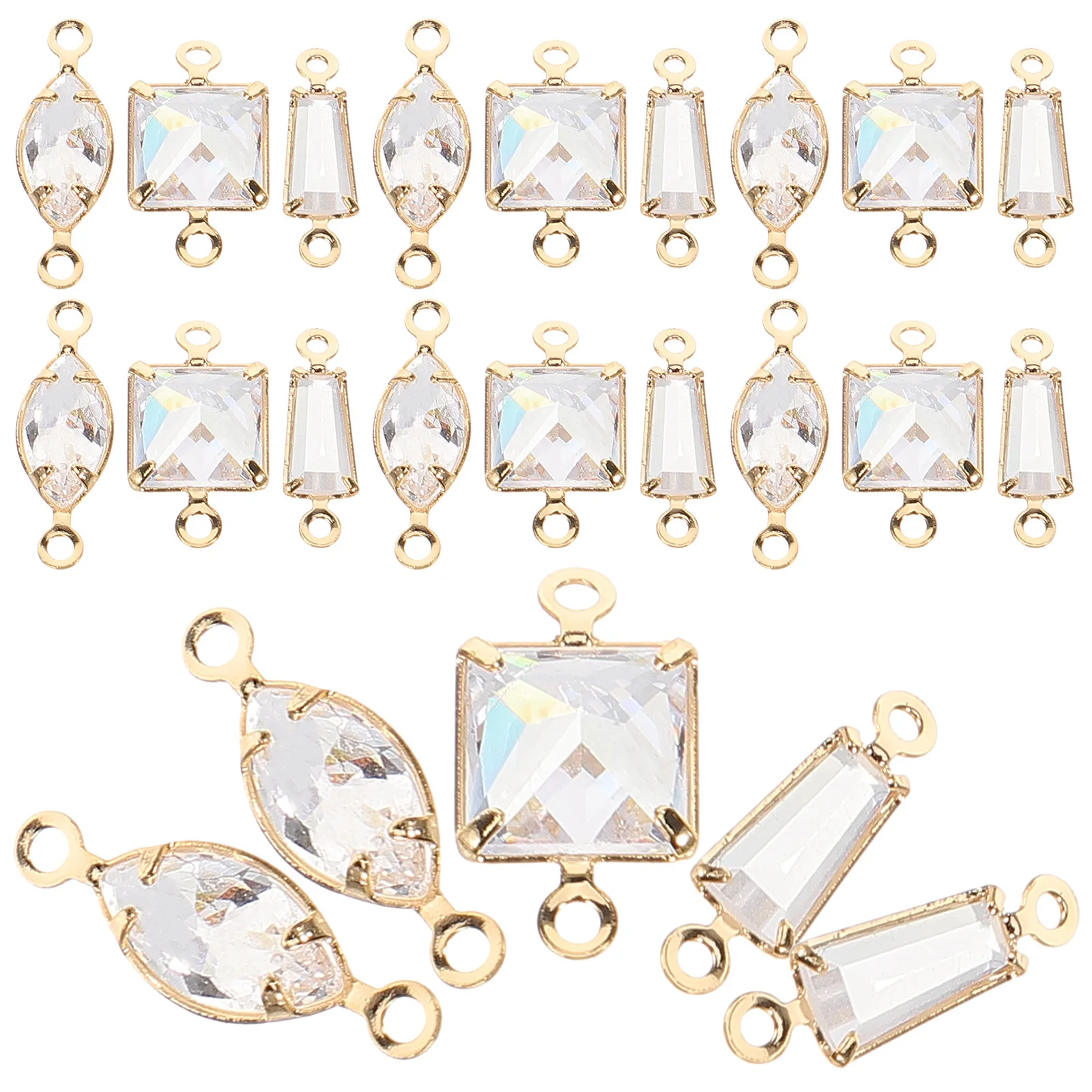 30Pcs DIY Jewelry Pendants Connectors Small Charms for Handcraft Necklace Bracelet Accessories Jewelry Making Charms