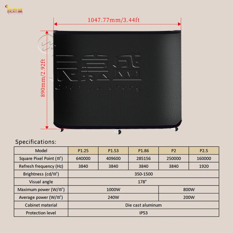 P1.25 P2 P2.5Custom Mobile Club Digital Curved Facade Top Dance Stand Portable Table Exhibition Cabina Desk LED DJ Booth Console view 4