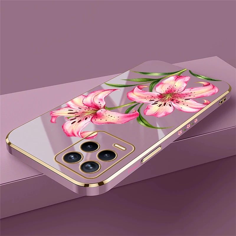 Flower Case For Realme Narzo 20 Pro 20A 60X 50i 50A Prime 50Pro Note 60 GT Master V5 V25 U1 Q3Pro Carnival Drop Resistant Covers view 6