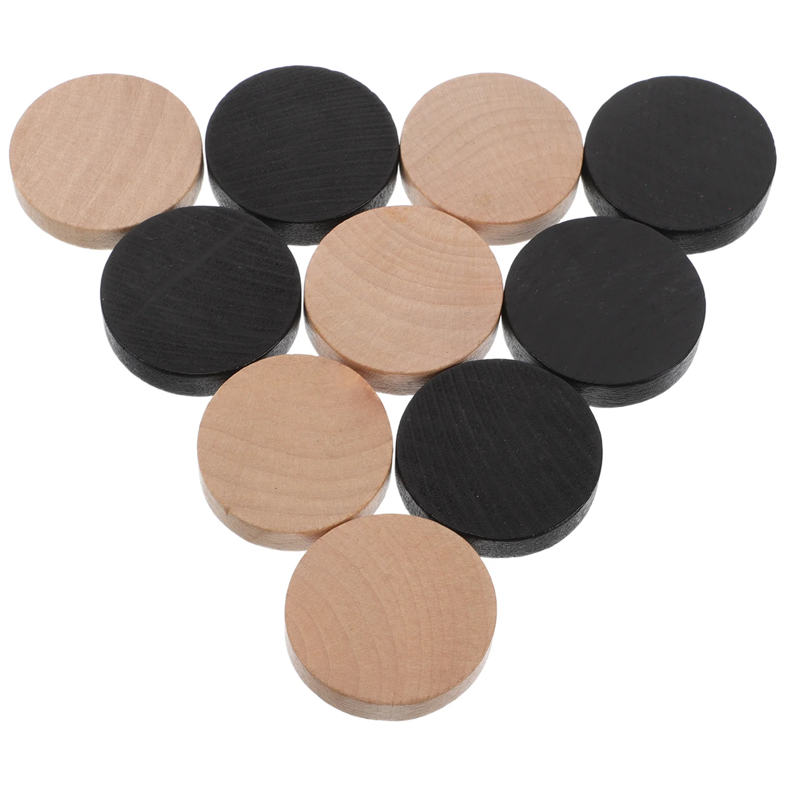 10 Pcs Suspenders Chess Accessories Parent-child Wooden Fast Sling Puck Game Adult