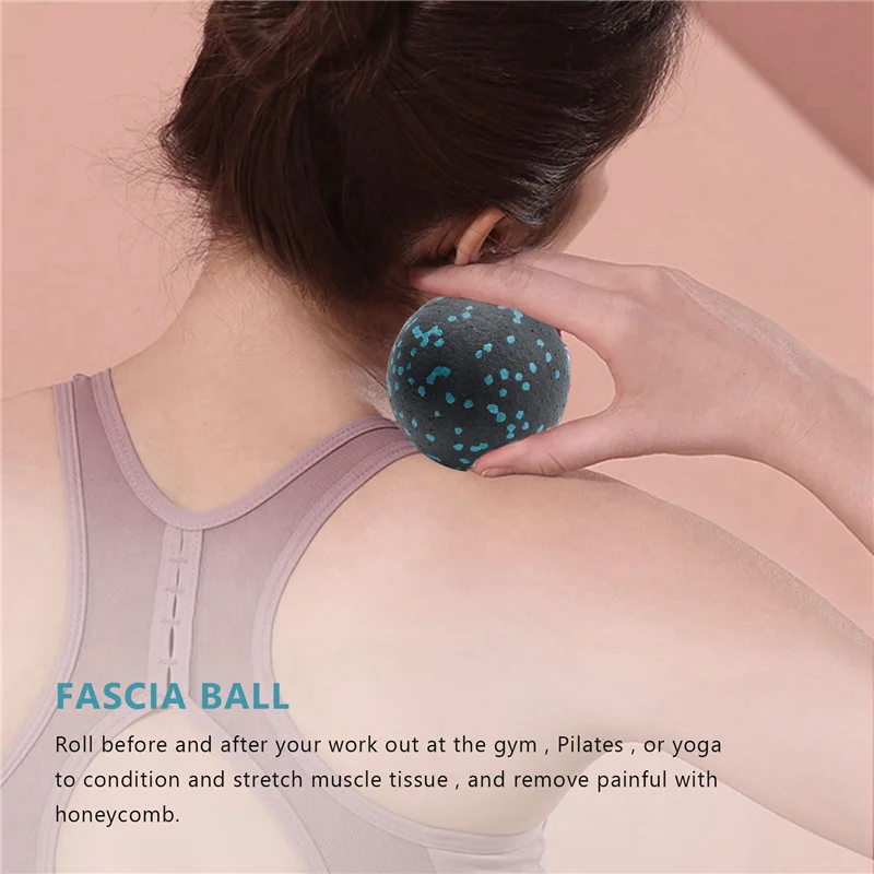 ABIT 2X Trigger Point Foam Roller Set High Density Massage Roller Ball For Neck Back Muscles Deep Tissue Massage