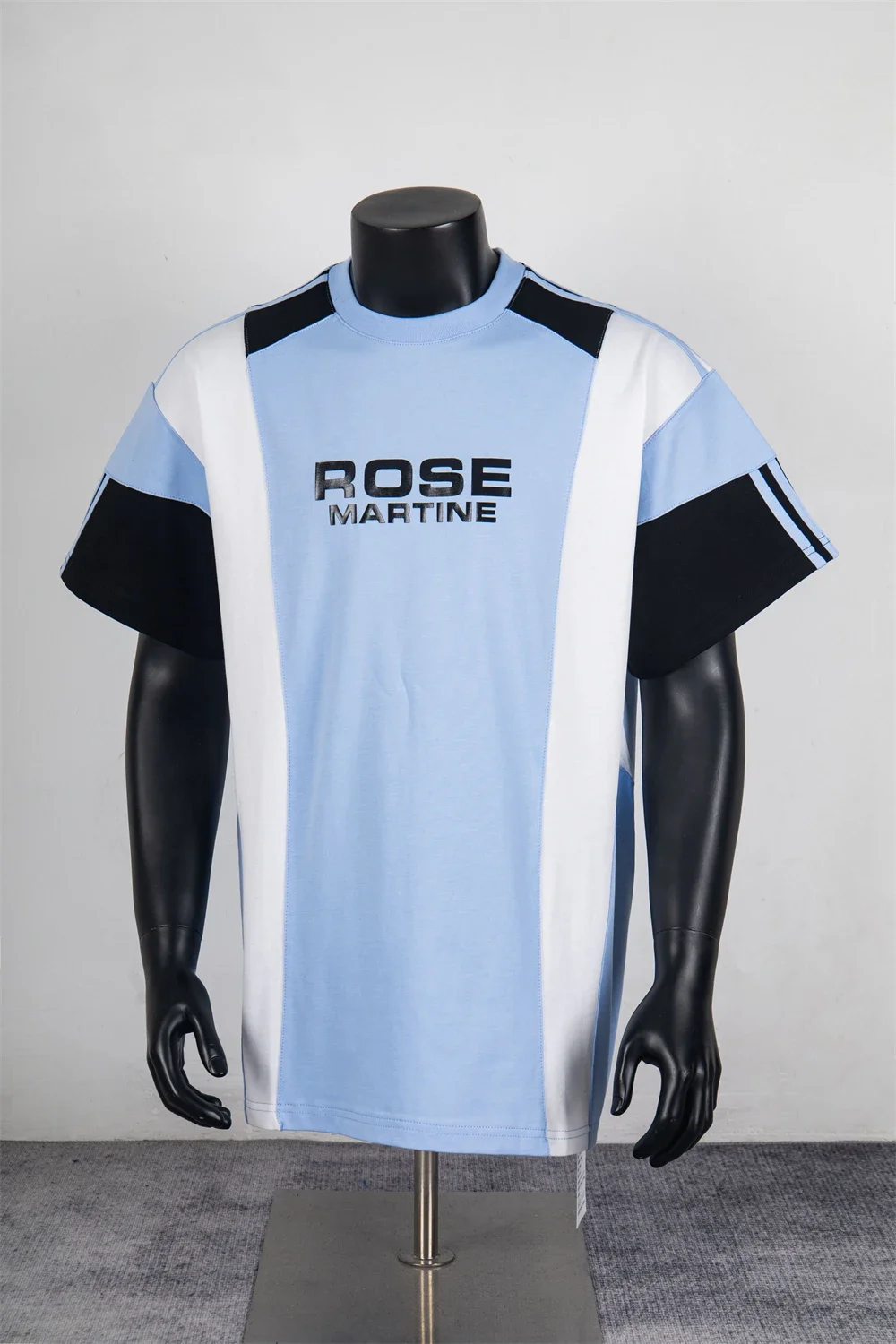 

Летние топы 2026, лоскутные трикотажные изделия Martine Rose, футболка с короткими рукавами и буквенным принтом, футболка лучшего качества для мужчин и женщин