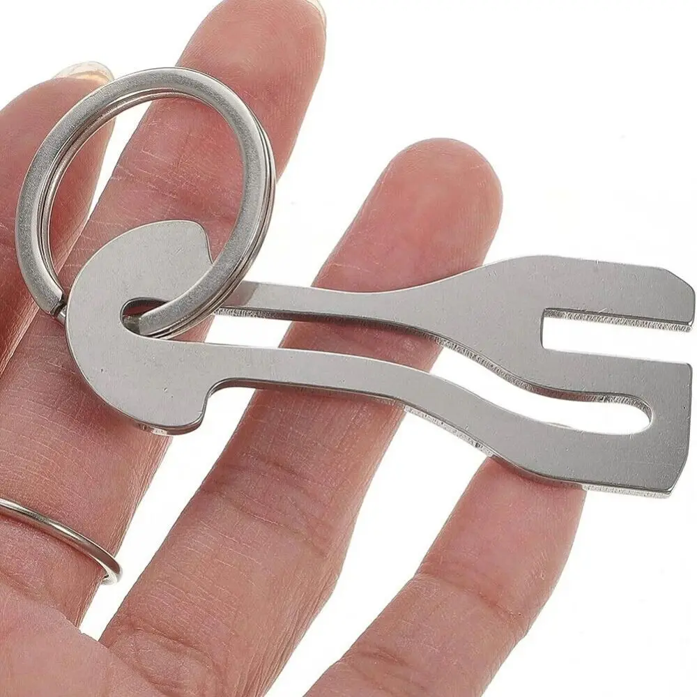 Portable Metal Trolley Master Key Token Reusable Detachable Substitute Coin Coin Holder Metal Keychain Gift