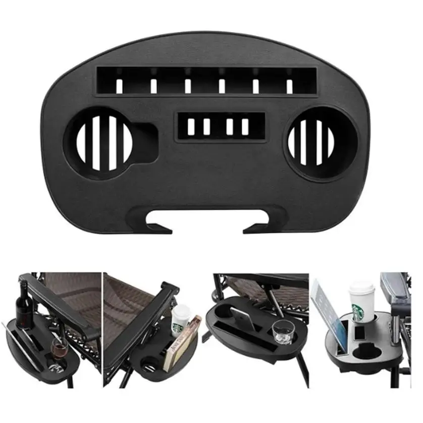 1 Pcs Recliner Accessories Tray Folding Relaxation Chair Drink Holder Fishing Camping Beach
